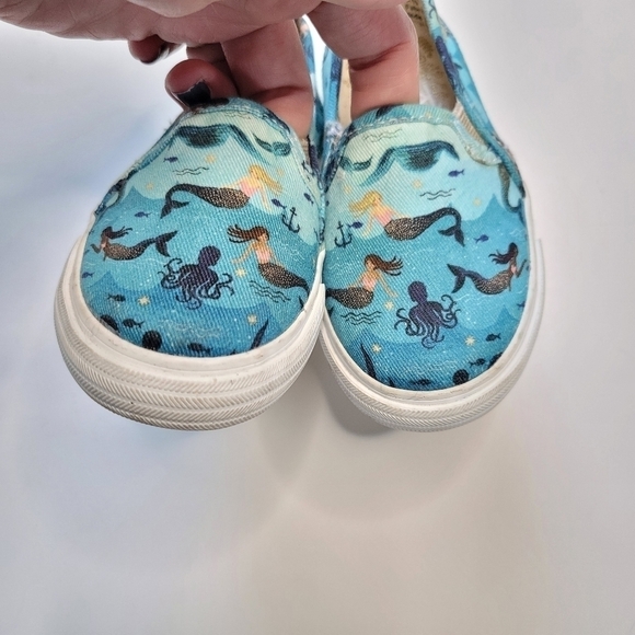 Keds x Rifle Paper Co. Double Decker Slip-On Sneaker MERMAID - Picture 7 of 9